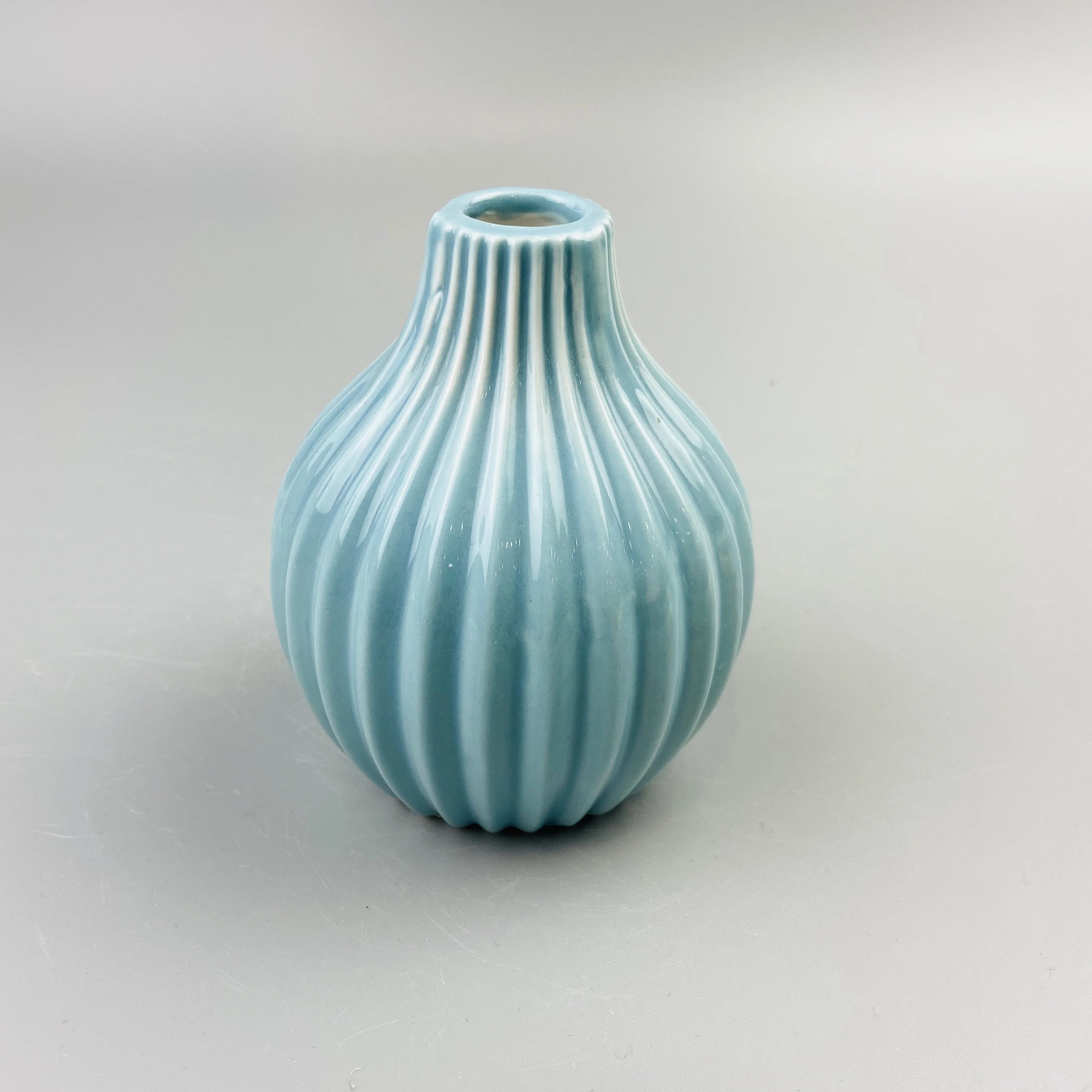 条纹粮食纯色陶瓷鲜花花瓶家居装饰