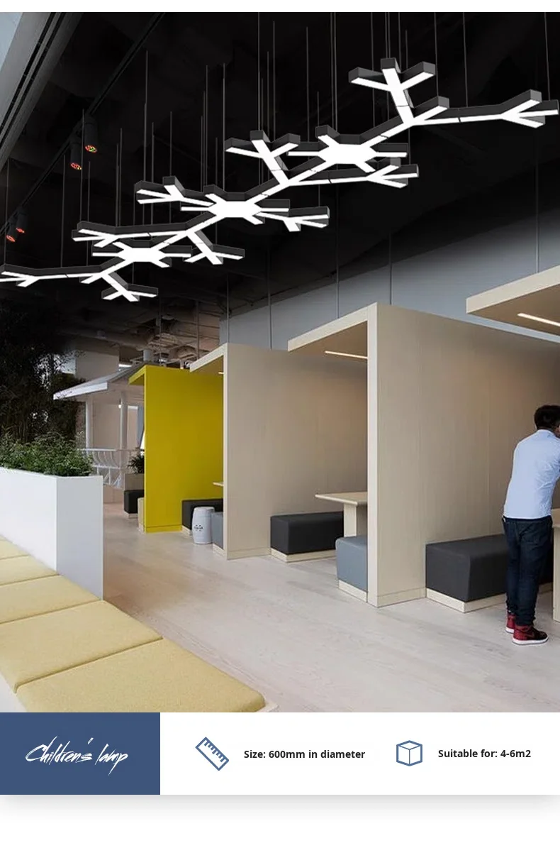 product led custom long acrylic office lights for large shopping malls supermarkets gyms offices with eye caring feature-5