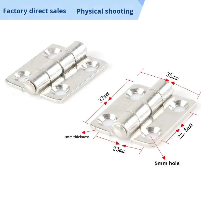 CL253 Stainless Steel Alloy Distribution Box Control Box Thickened Hardware Hinge Movable Switch Cabinet Door Cutting details