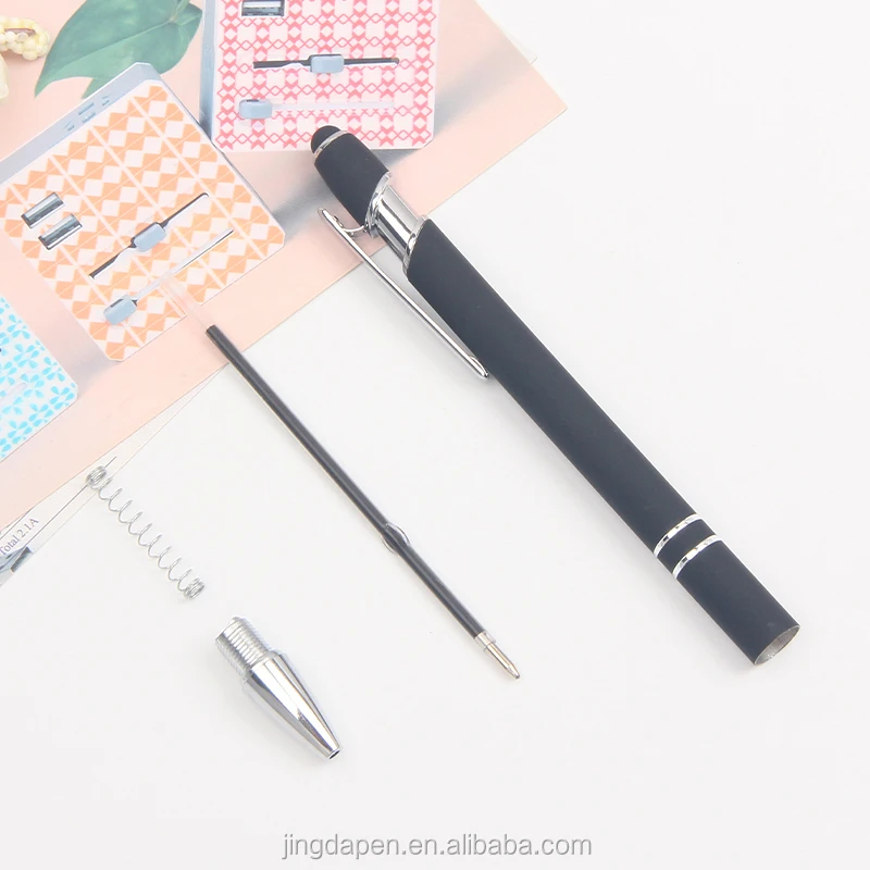 Promotion Cheaper Soft Rubber Coated Ball Pen Aluminum Stylus Pen Meta Pen Buy Aluminum Stylus