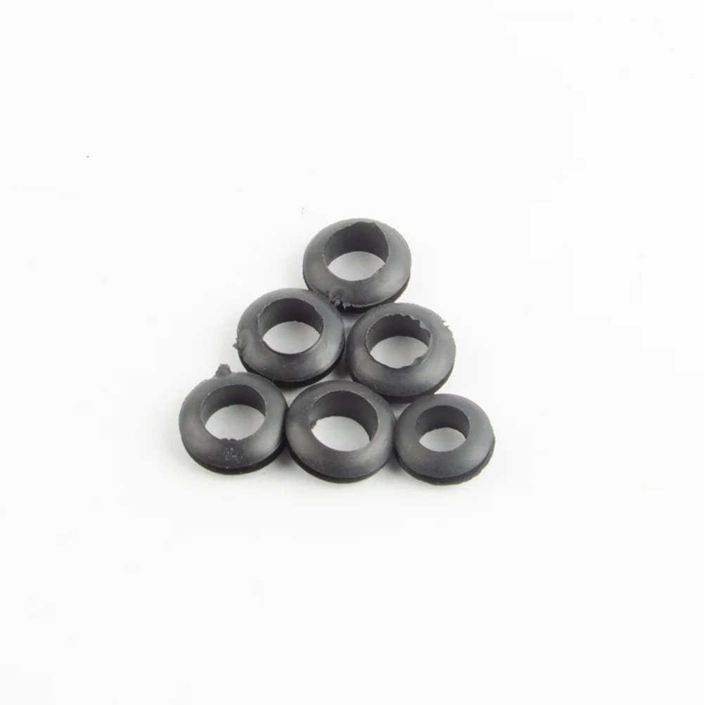 6mm Hollow Silicone Rubber Cap Plug Gasket Protect Cap Double-sided ...