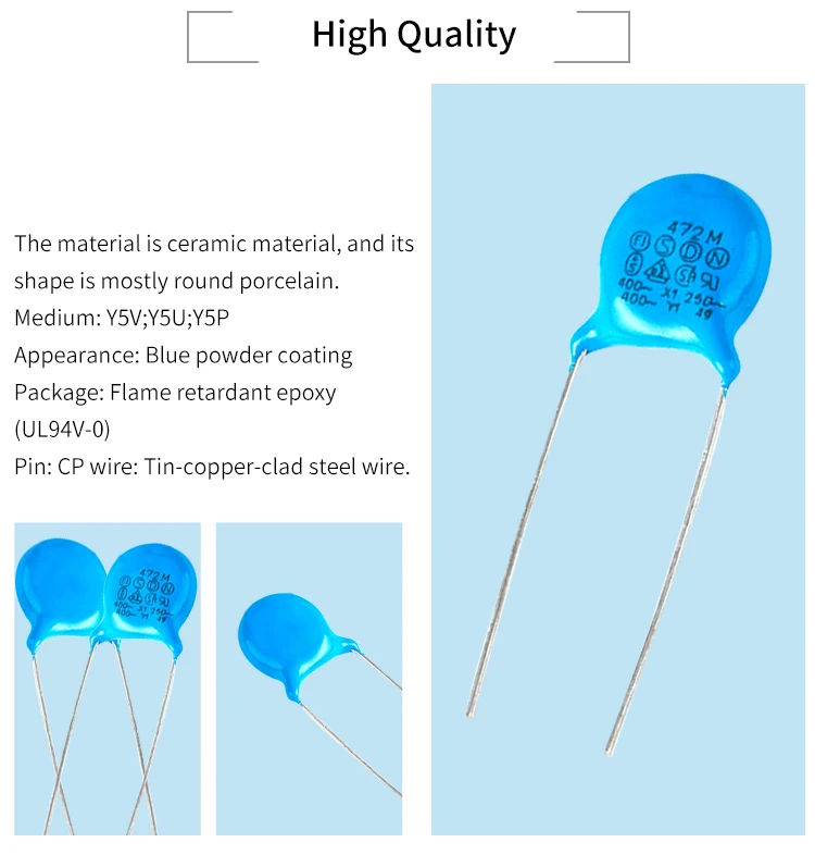 Itelcond 101 2kv Sandwich Bread Toast Plate Hot Sale Ceramic Capacitor
