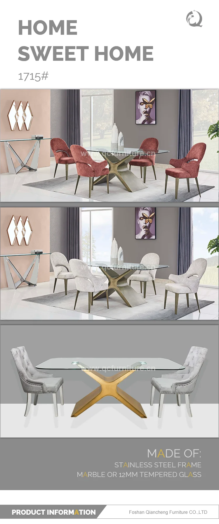 Tempered Glass 8 Seater Modern Dining Table Set Buy Modern Dining Table Set,Glass Dining Table