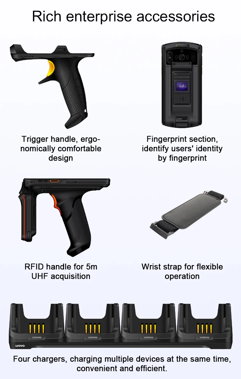 Dt50 Industrial Rugged Handheld Barcode Scanner Data Collector Android