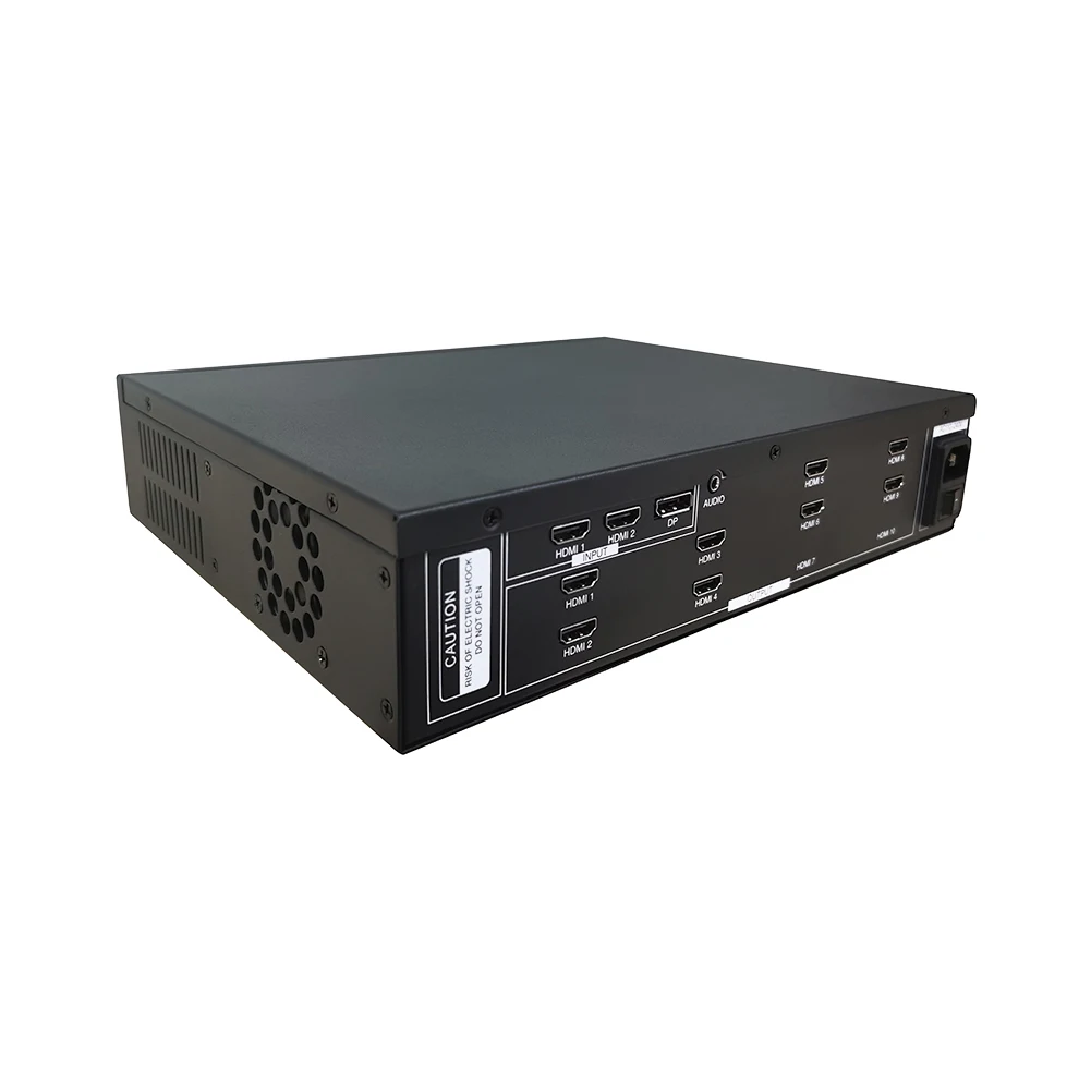 Corkiit video wall controller 3x3 4k HDMI 2.0 version 1xDP 2x HDMI and 9 HDMI outputs 3x2 2x3 2x2 etc