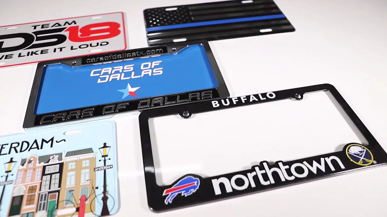 Custom Metal License Plate Aluminum Car Number Plate Car Plate With