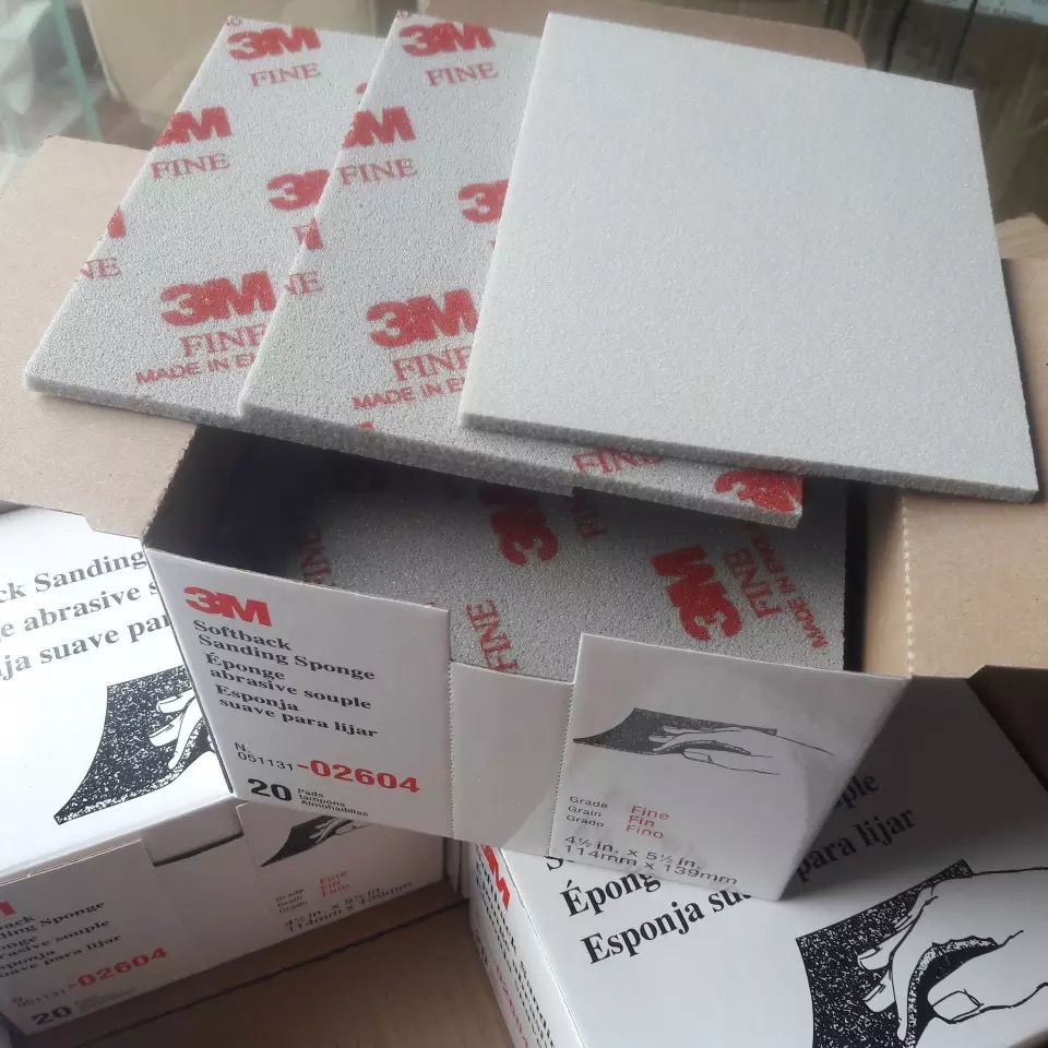 Cleaning 3m 2602 Softback Sanding Sponge,Superfine,Red,4.5inx5.5in/pcs