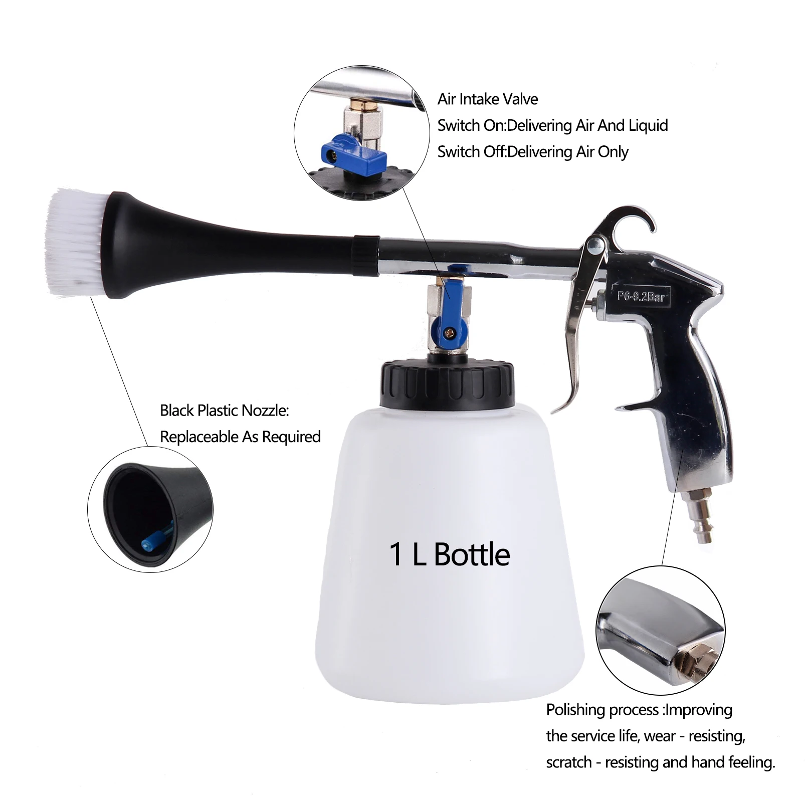 Universal Interior Washing Gun Water Spray Tool High Pressure Car