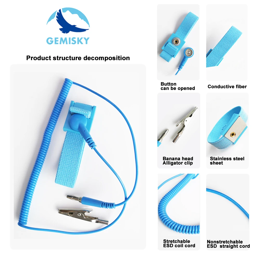 Gsa04101 Wired Antistatic Bracelet And Antistatic Wrist Strap Buy