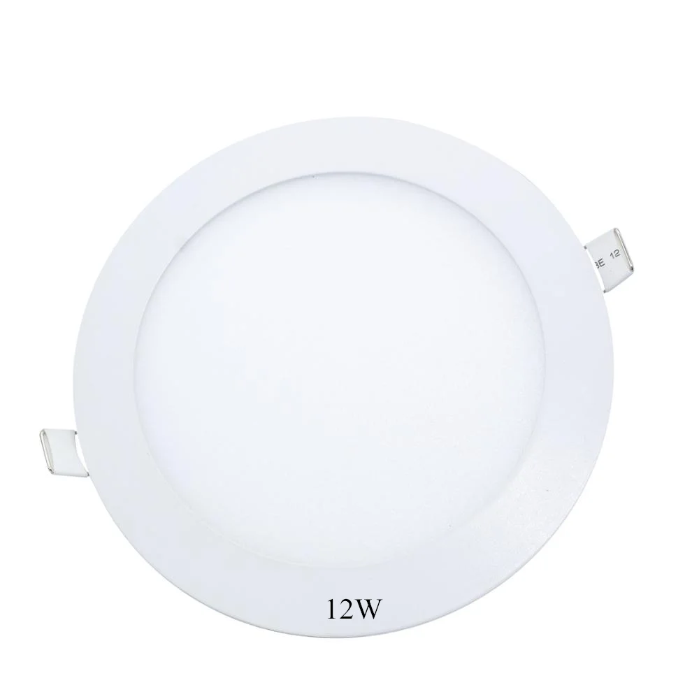Ceiling Flat Panel Down Light  Energy Saving A+ Ultra Slim Lamp Round Recessed 12 W Recessed Led Panel Light for Kitchen