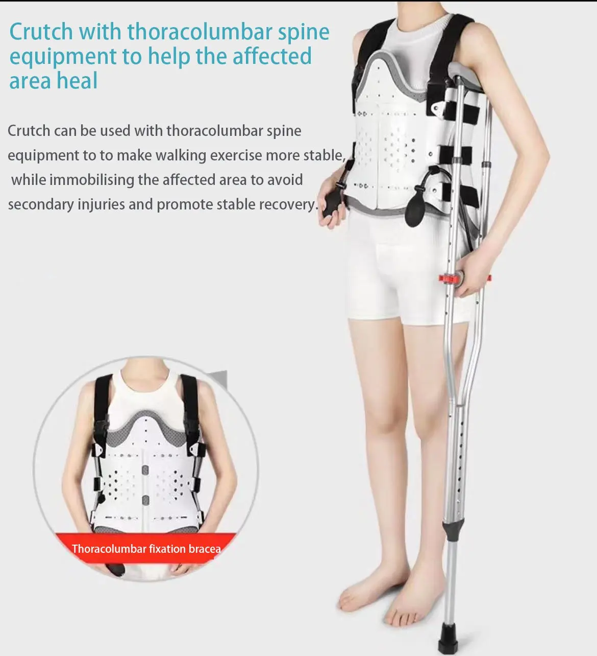 Adjustable Thoracic and Lumbar Spine Fixation Support Elderly Care Product for Rehabilitation Therapy Supplies supplier