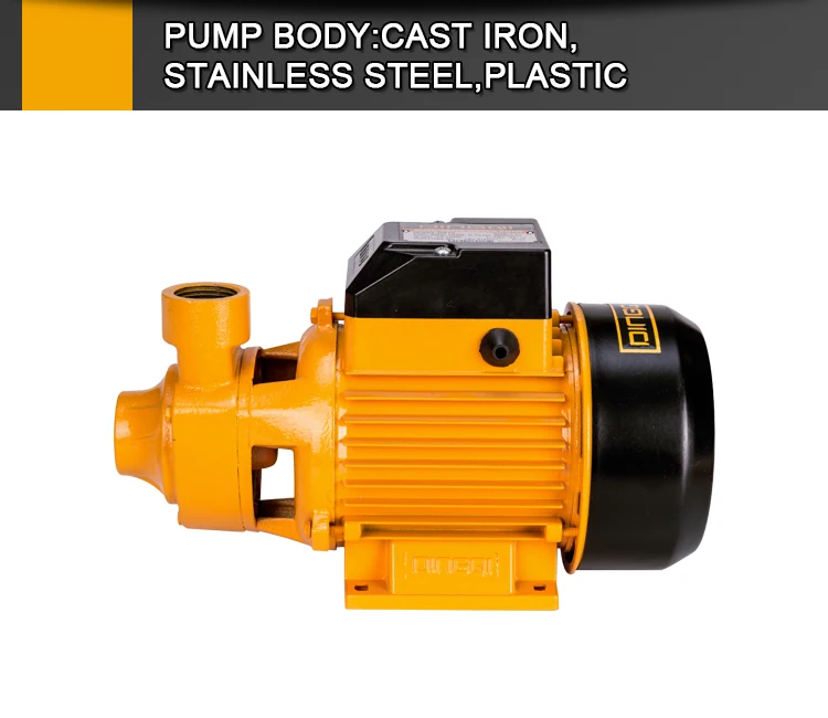 DingQi 0.5hp 0.37kw High Pressure QB60 Peripheral Electric aluminium Water Pump Clean Water Pump