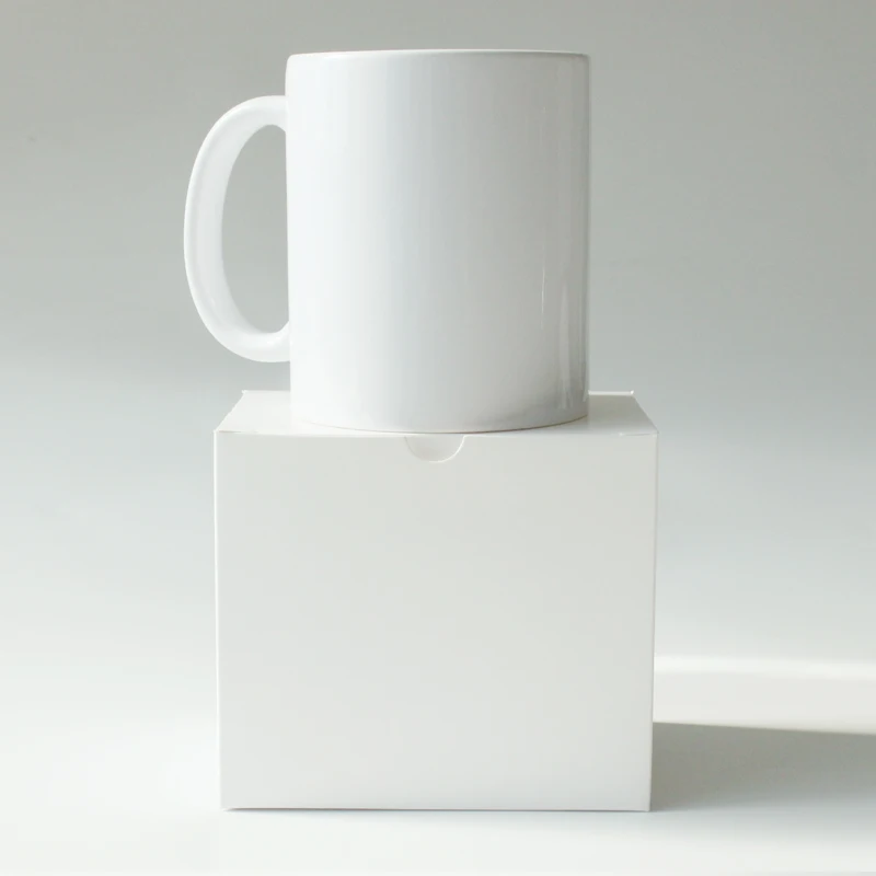 Custom Mug Packaging Box White Cardboard Creative Color Box Gift Box