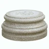 Popular manmade solid pillar base hollow stone column base