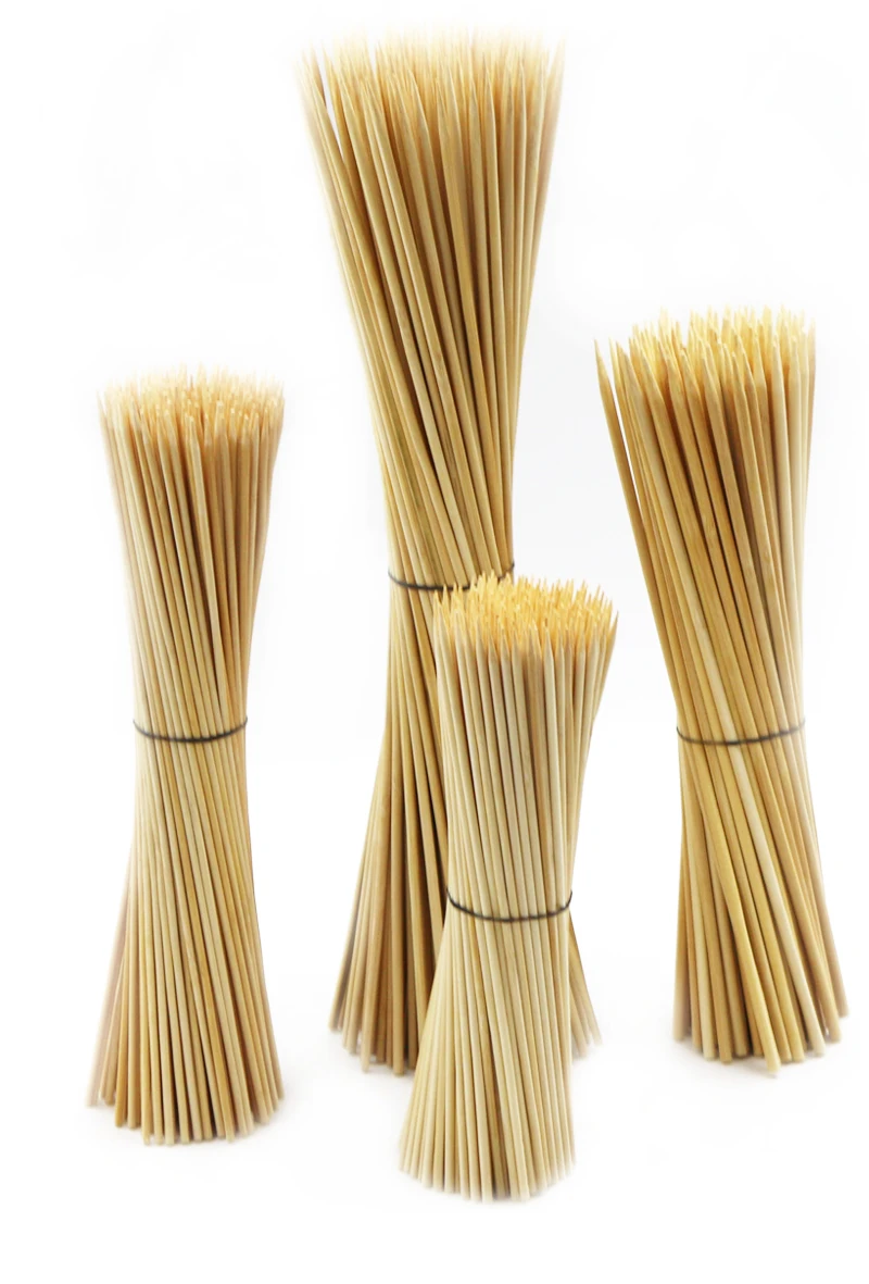 6 8 12 24 36 Inch Custommade Bamboo Skewers Dollar Tree Wood Kabob