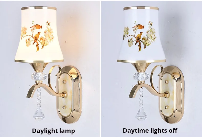 product modern simple led bedroom lamp golden iron body wall lamp for living room tv wall aisle staircase balcony bedside-9