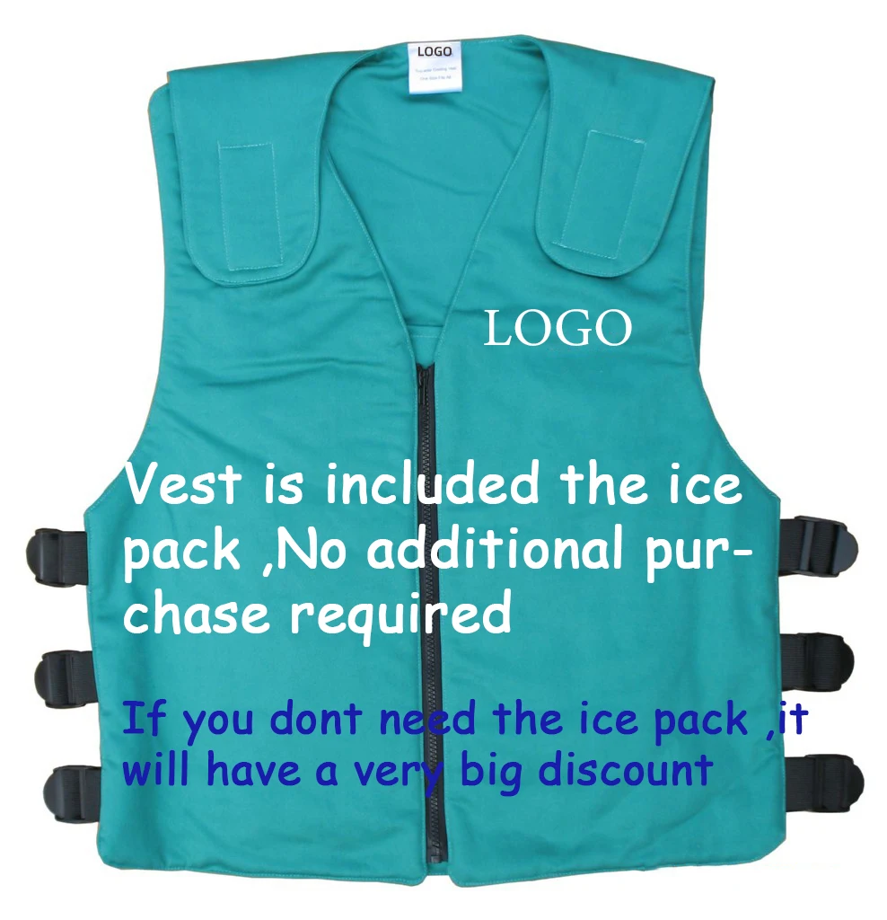 Summer Body Cooling Vest With 12/24pcs Ice Packs For Outdoor Fishing Cycling Run