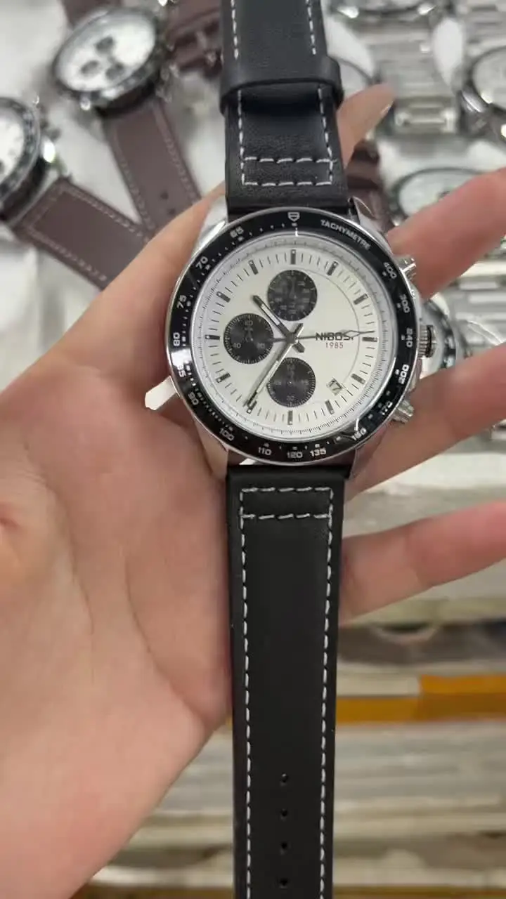 NIBOSI 2636 Men's Three-Eye Business Quartz Watch - Luxury