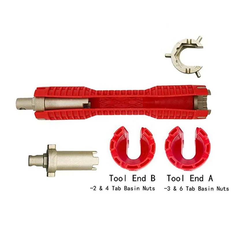 Faucet And Sink Installer Multipurpose Wrench Plumbing Tool For Toilet
