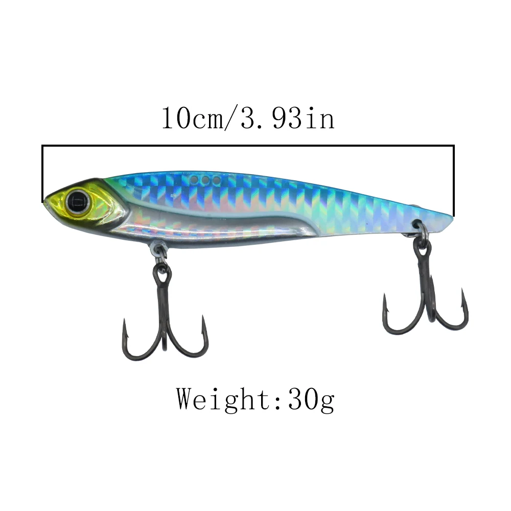 Vib Fishing Lure 30g Metal Sinking Spinner Blade Vibration Swimbait ...