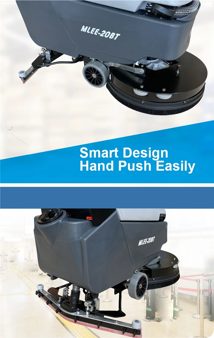 MLEE20BT Epoxy Rubber Terrazzo Floor Cleaning Equipment Drain Gym Scrubber Floor Cleaning Machines