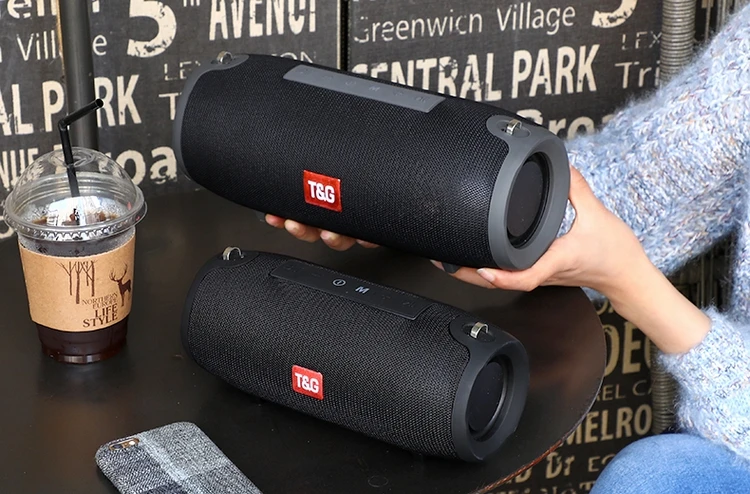 TG-118 wireless speaker Fabric 10w OEM UsB and TF card reader Hands-free built-in Battery Aux input FM Radio Usb input - ANKUX.COM
