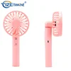 Customization Logo Package Hand Held Table Stand LED Brushless Motor Mini Fan