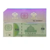 High end anti-counterfeiting paper recharge voucher/ticket with black-light fluorescent pattern & micro text