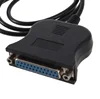 USB to 25 Pin DB25 Parallel Port To USB 2.0 Printer Cable USB to Parallel Adapter For 3D Printer Adapter Cables