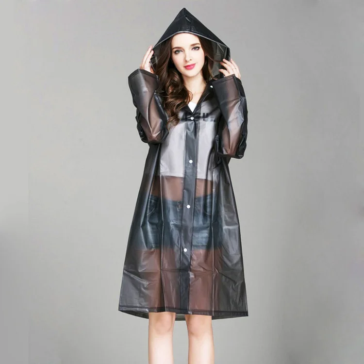 plus size transparent raincoat