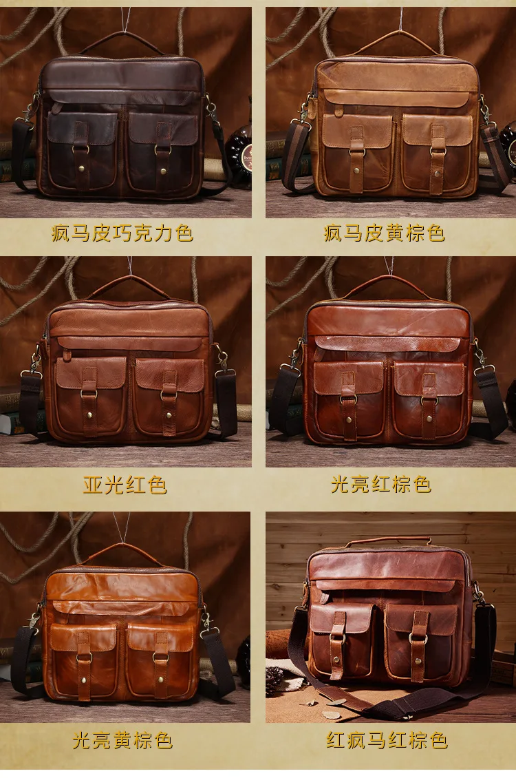 Wholesale Latest Sac Bandouliere Homme Leather Messenger Bag