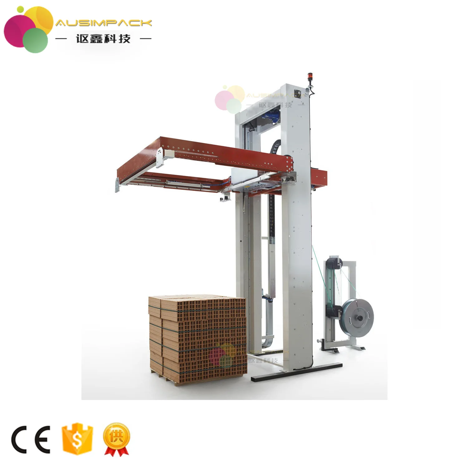 High Efficiency Horizontal Type Automatic Pallet Strapping Machine With Best Price Buy Pallet