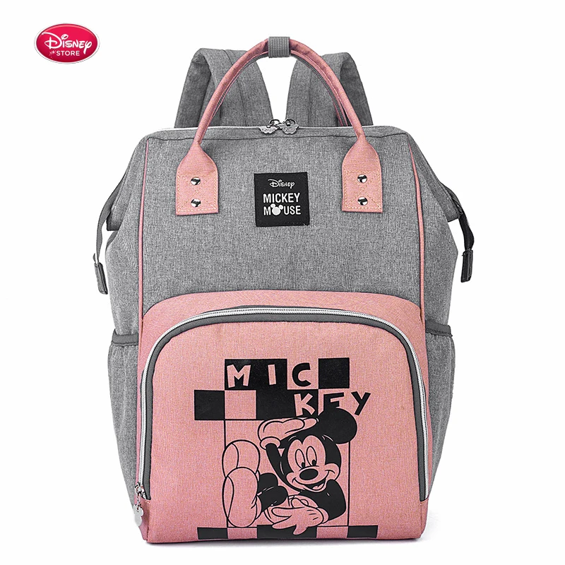 Amazon.com: Cudlie Disney Minnie Mouse - Mochila para pañales con lazo  grande de lunares hecho con piel sintética y vegana (incluye bolsillo  húmedo y cambiador), Minnie Mouse con lazo de lunares, color