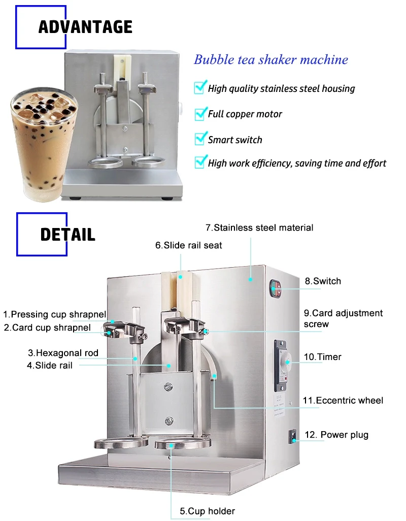 Automatic Stainless Steel Milk Tea Equipment Bubble Tea Shaker Machine For Drink Shop Buy Milk