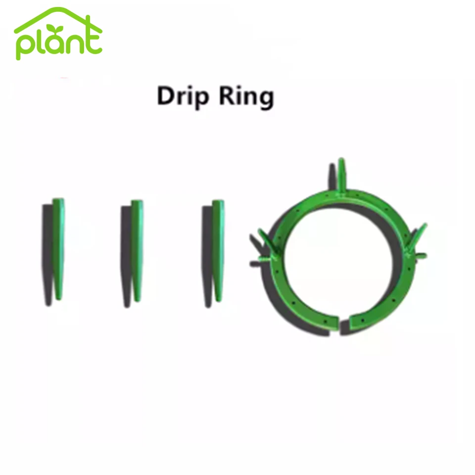 Green Color Indoor Hydroponics Watering Drip Ring For Medical Herb
