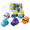 2019 Children Mini Cartoon Pull Back Vehicle Set Gift Car Toys Kids
