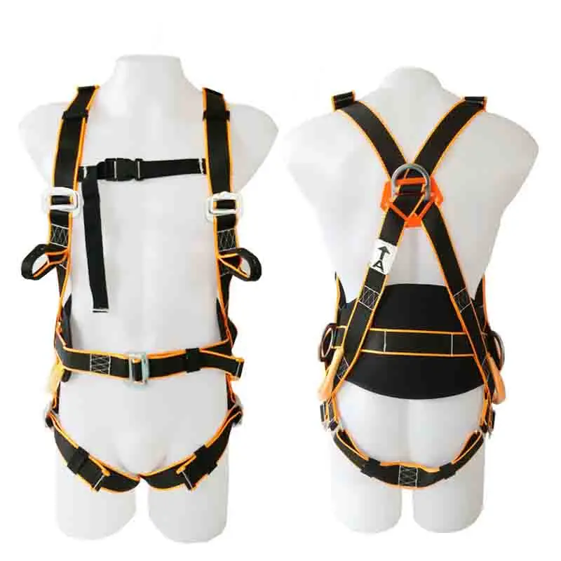 Hot selling Polyester safety helmet harness for Roof Work safety belt Full body harness