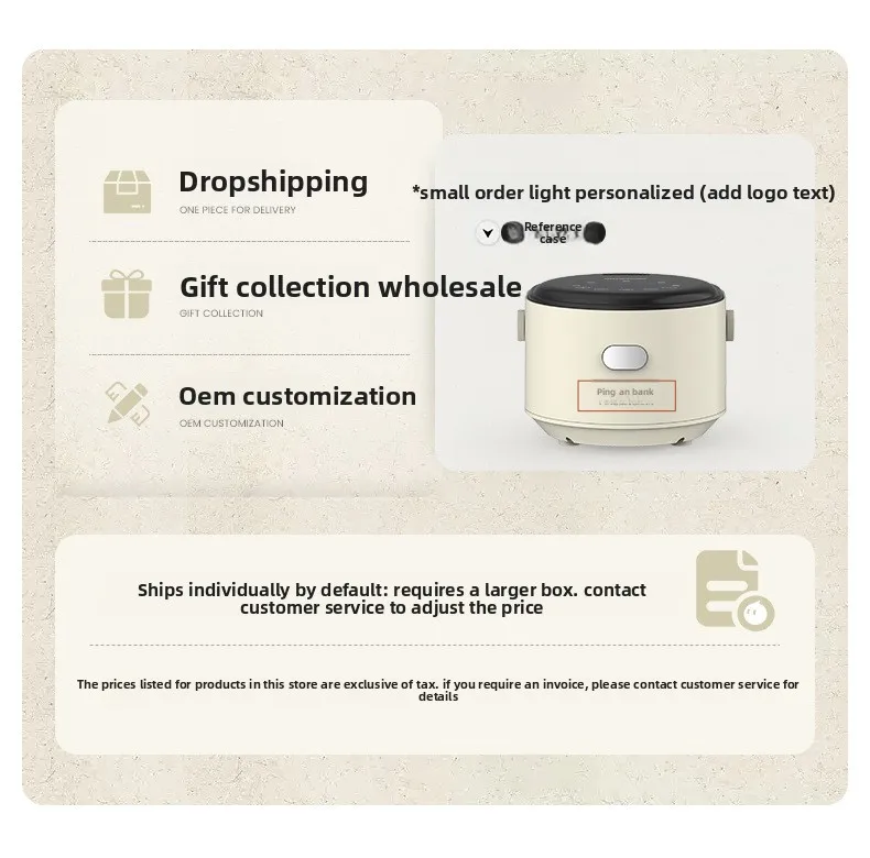 Mini rice cooker for one person