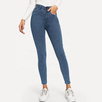 high waist stretch jeans ladies