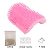 Wall Corner Mounted Massage Grooming Helps Prevent Hairballs and Controls Shedding Safe Cat Self Groomer Brush
