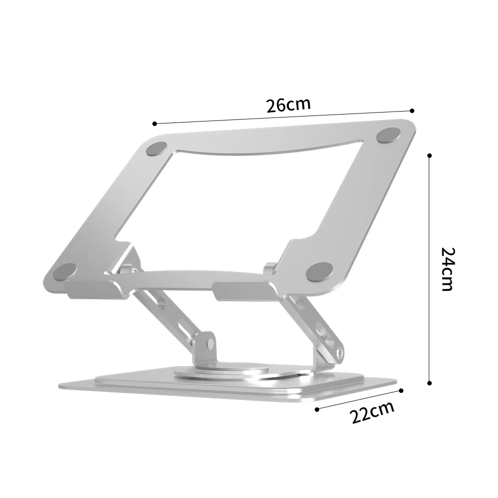360 Rotation Cooling Laptop Stand For Desk Aluminum Adjustable Computer