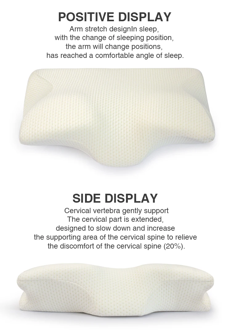 AOKA Healthcare Cervical Vertebrate the Pillows Convex Neck Memory Foam Pillow