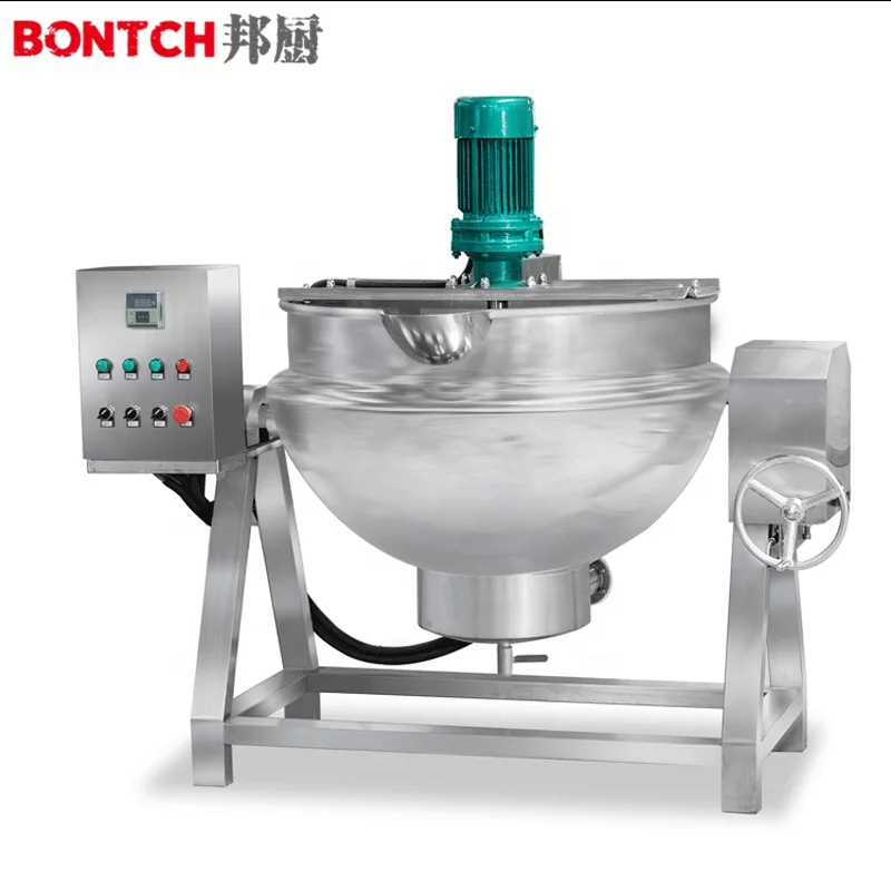 
Automatic cooking machine nut butter making jacketed kettle with mixer 