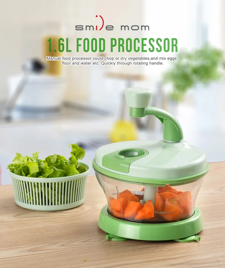 Smile Mom Manual Multifunctional Vegetable Chopper Mixing Salad Spinner