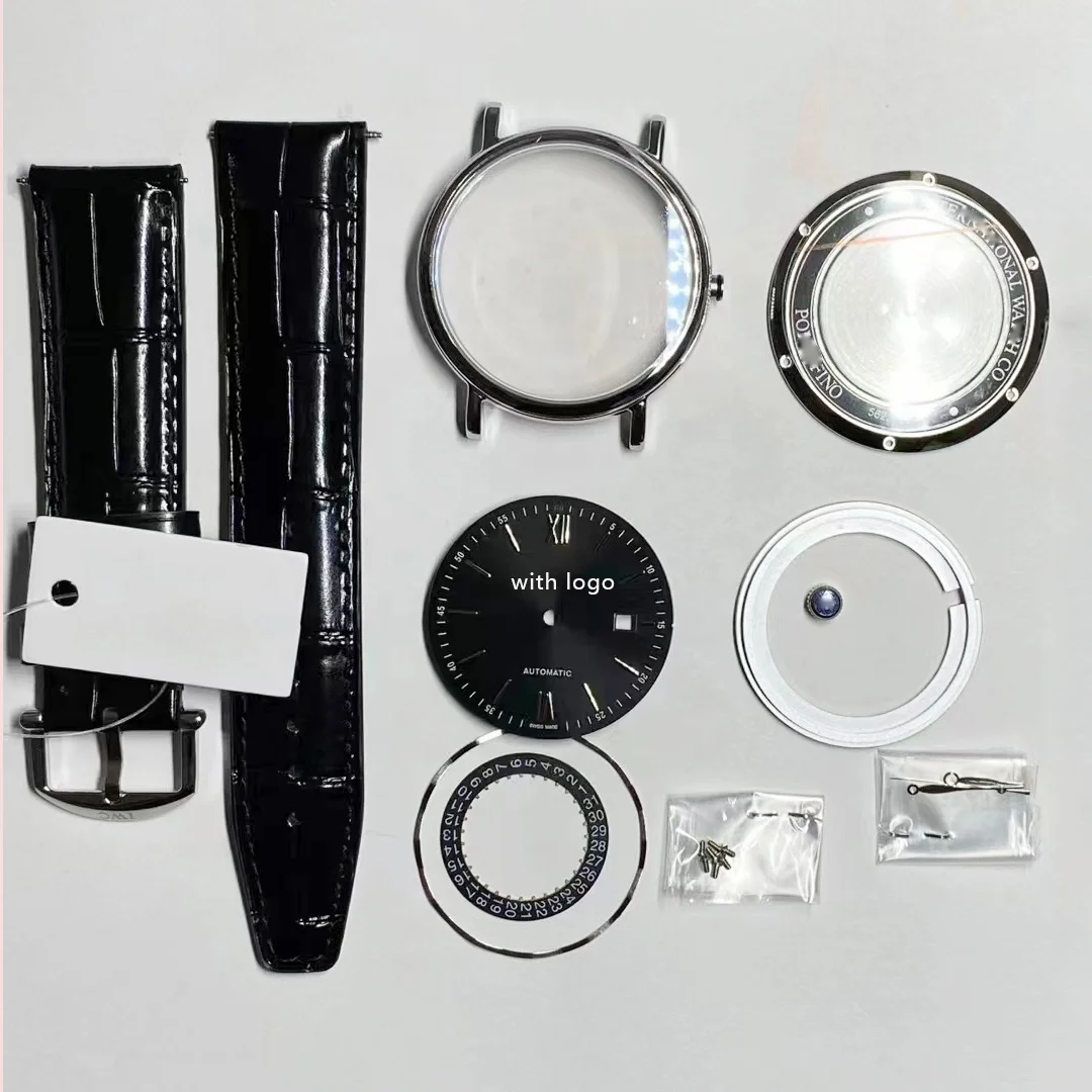 40mm Assemble Mechanical Watch Accessories Case Set Stainless Steel