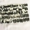 Natural Zebra stone left and right match smooth Egg shape Black and white gemstone Wholesale