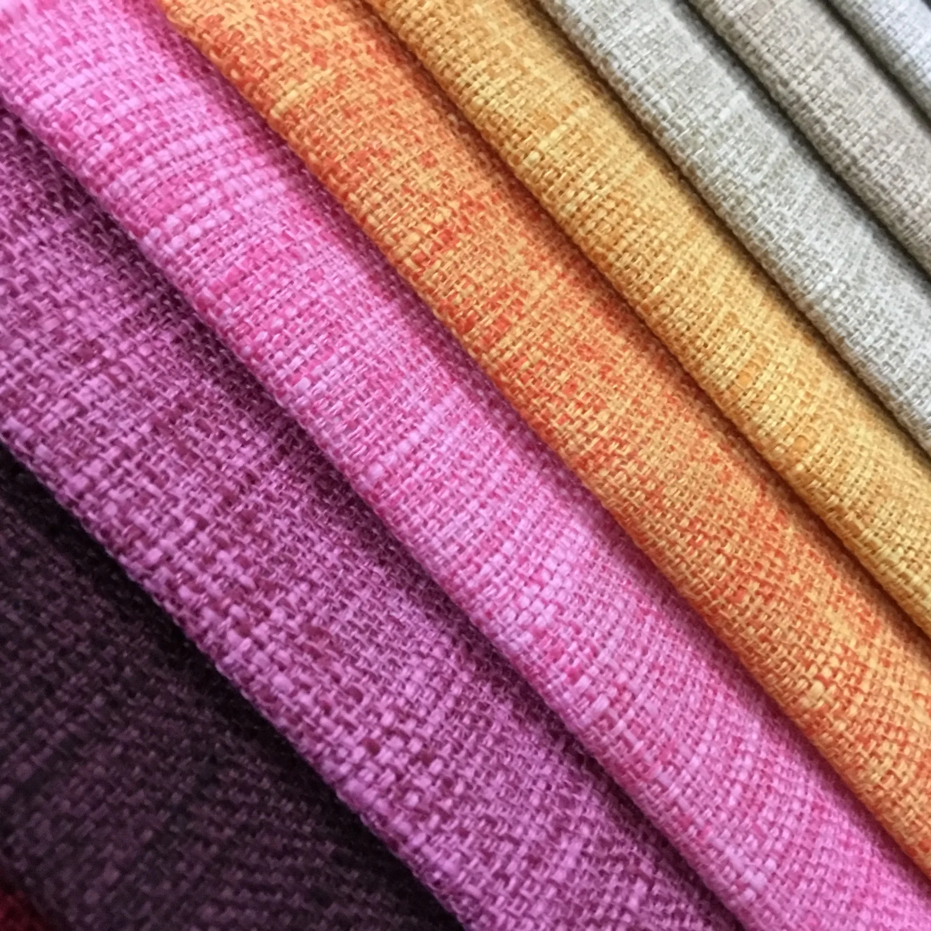 沙发面料仿麻亚麻亚麻粗麻麻沙释放枕垫枕垫面料家纺面料