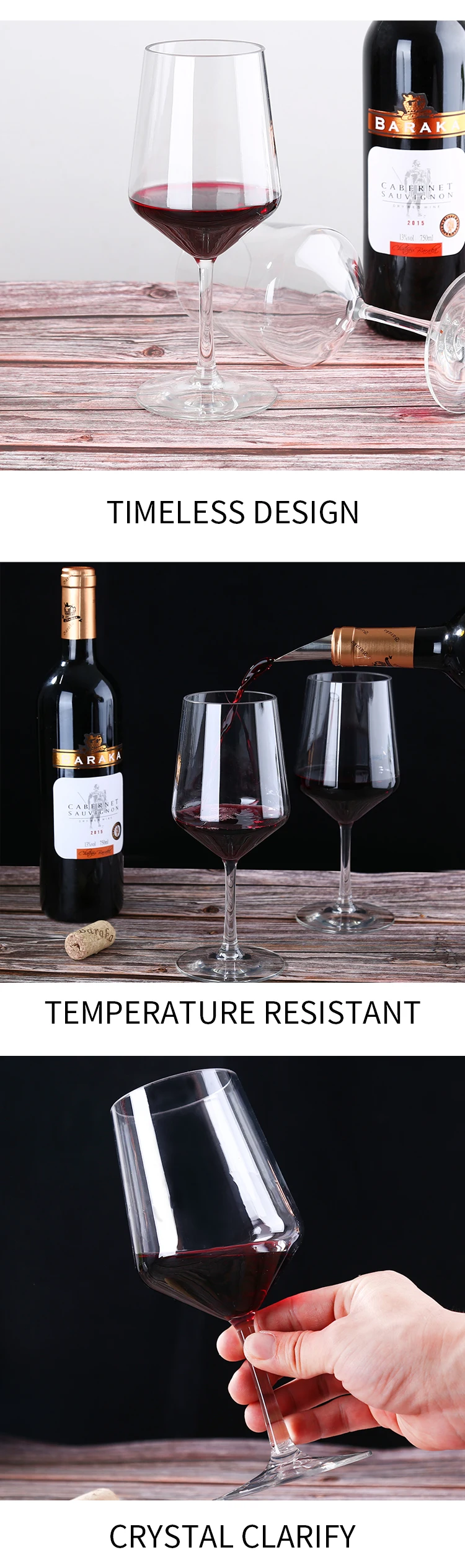 Custom Personalized Tritan Design Red Wine Tall Glass Unbreakable Red Engraved Cup Wine Glasses Crystal Goblet Wine