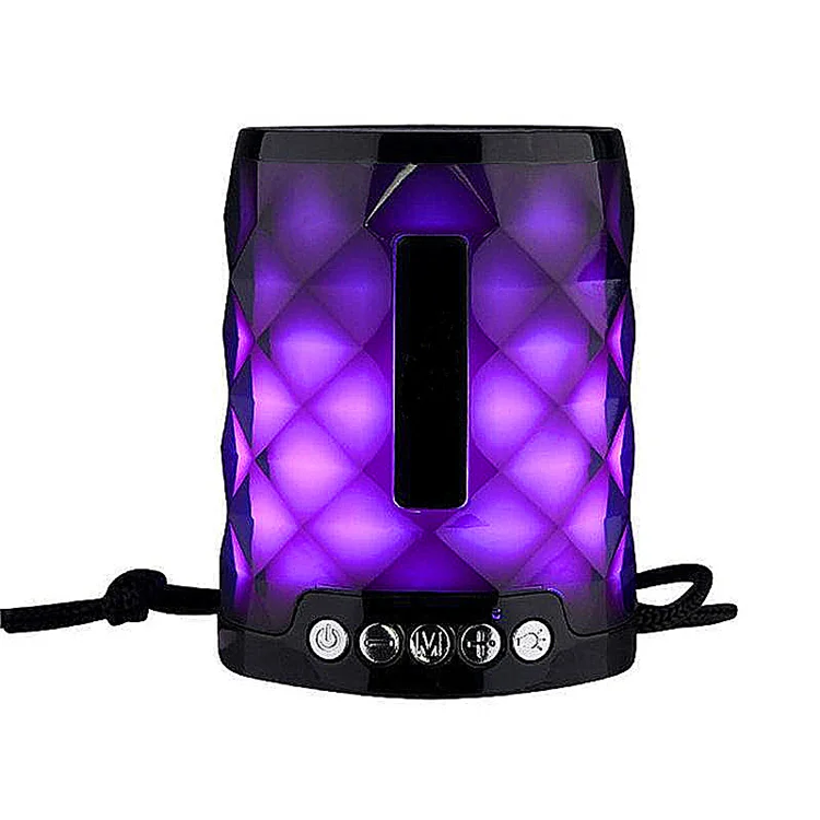 Portable Mini Colorful Flash LED Light Handsfree Sport Waterproof Wireless Speaker Support Calling TF Card USB Disk - ANKUX.COM