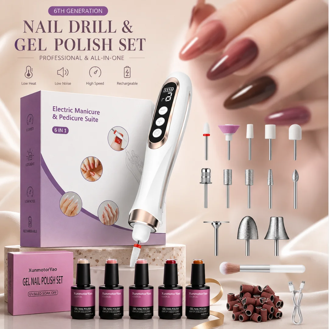 HENGYUAOLER 6th Gen S-Curve Nail Drill